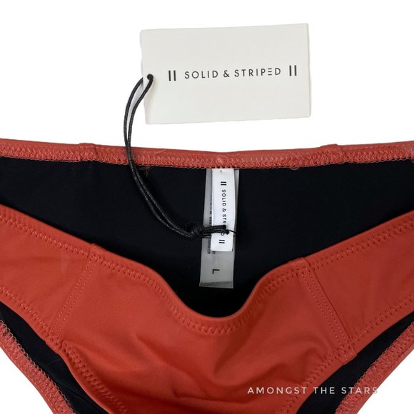 Solid & Striped The Isabella Rust Orange Bikini Bottom - Picture 6 of 8